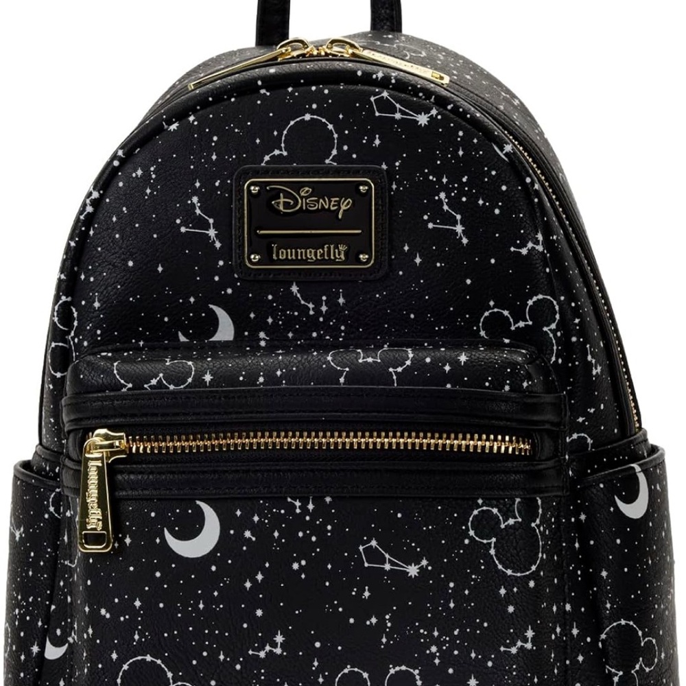 Loungefly Disney Mickey Constellation AOP Glow in the Dark NWT